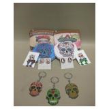 Day Of The Dead Small Bags, Earrings & More Day Of The Dead Small Bags, Earrings & More
