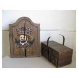 Small Dartboard w/ Wall Box & Folding Wood Box Small Dartboard w/ Wall Box & Folding Wood Box