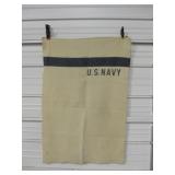 Vintage US Navy Partial Blanket - 25" x 38" Vintage US Navy Partial Blanket - 25" x 38"