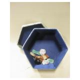 Chinese Padded Box w/ Polished Stones & Crystals Chinese Padded Box w/ Polished Stones & Crystals