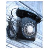 Vtg Bell System 500DM Black Rotary Telephone Vtg Bell System 500DM Black Rotary Telephone