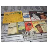 Baseball Book Lot w/ 2 1967 Laughlin BB Cards