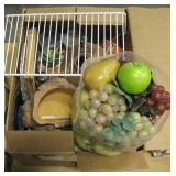 Decor Lot - 243 Rifle Catridges, Faux Fruit, etc Decor Lot - 243 Rifle Catridges, Faux Fruit, etc