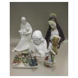 6 Ceramic / Resin Religious Figurines 6 Ceramic / Resin Religious Figurines