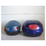 2 Plastic Motorcycle Tail Boxes