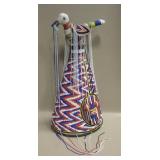 21" Tall Yoruba Style Beaded Crown - Nigeria 21" Tall Yoruba Style Beaded Crown - Nigeria