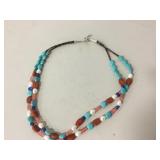 Beaded Multi-Stone Santo Domingo Necklace