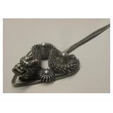 Antique Letter Opener - Multi-Metal Dragon Motif Antique Letter Opener - Multi-Metal Dragon Motif
