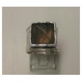 Sterling Silver & Topaz Ring - Hallmarked Sterling Silver & Topaz Ring - Hallmarked