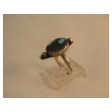 Sterling Silver & Turquoise SW Turtle Ring Sterling Silver & Turquoise SW Turtle Ring