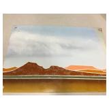 Hand Painted On Enameled Metal Sign Art Hand Painted On Enameled Metal Sign Art
