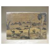12" x 8" Western Australia Aboriginal Painting 12" x 8" Western Australia Aboriginal Painting