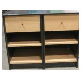 2 - 17" x 18" x 28" Laminated Nightstands 2 - 17" x 18" x 28" Laminated Nightstands
