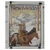 1934 New Mexico Magazine Cover Poster - Circa 1978