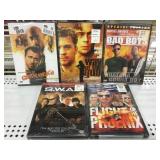 Lot of 5 sealed Dvds new old Stock Swat Etc..