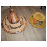 2 Hemp Hats - 1 w/ Leather Trim