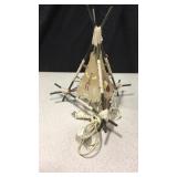 12" Tall Native Style Teepee Lamp