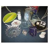 Box Of Kitchen Items & Household Decor