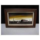 Framed Original Mildred Garms SW Oil Painting
