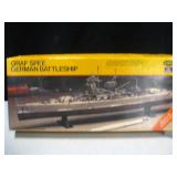 Vtg Testors Graf Spee German Battleship Model