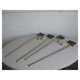 4 - 24" Chicago Bar Clamps