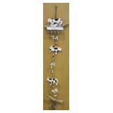2 Cow Wind Chimes - 14" & 58" Long