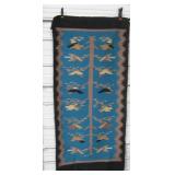 30" x 60" Vintage Navajo Woven Tree Of Life Rug