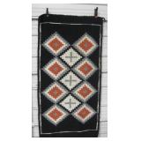 Vtg 30" x 56" Native American Woven Rug