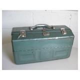 Vintage Metal Tackle Box - 17" x 9" x 10"