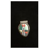 Sterling Silver Southwest Multi Stone inlay Ring