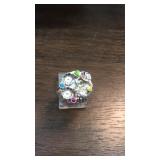 Sterling Silver Multi Stone  Southwest Ring