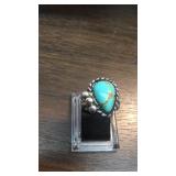 Sterling Silver Utah Turquoise Southwest Ring