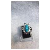 Sterling Silver & Blue Gem Turquoise  Southwest
