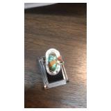 Sterling Silver & Royston Turquoise Southwest Ring