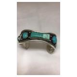 Sterling  & turquoise  Native American Bracelet