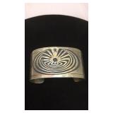 Vintage stamped silverplated Native Bracelet