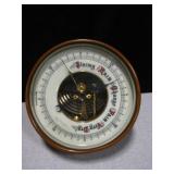 Vtg Germany Wall Barometer - Brass Housing