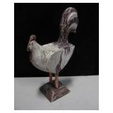 Decorative Wood Rooster - 17" Tall
