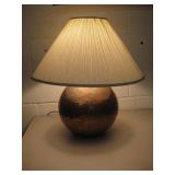 21" Hammered Copper Table Lamp - Works
