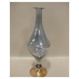 Cristallerie Italian Art Glass Vase - 14"