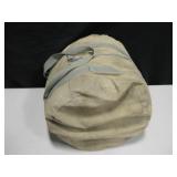 Vtg Military Sleeping Bag w/ Canvas Storage Bag