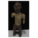 23" Tall Antique Carved Wood Figurine w/ Loss