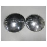 2 Vintage Chrome Dodge Hubcaps