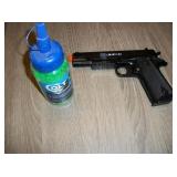 Colt 1911A1 Toy Gun & Bottle Of Airsoft BB