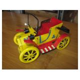 Vintage Tin Wind-Up Toy Car - 5.5"