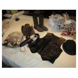 Justin Boots, Robin Hood Costume, Vest, Hats, etc
