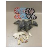 Beaded Coasters,  Jawbone & more