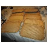 10 Bamboo / Wicker Trays - 19" x 13"