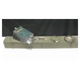 Vtg Motorola AM Car Radio & Military Metal Case