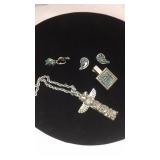 Vintage miscellaneous southwest turquoise jewelry
